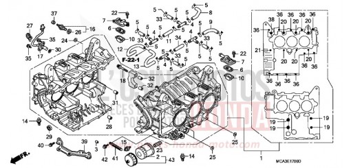 BLOC-CYLINDRES GL1800A5 de 2005
